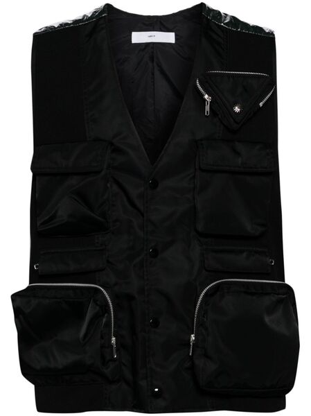  Toga Gilet à Poches Multiples - Noir 