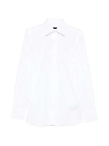  Tom Ford Chemise à Boutonnière Sur Le Devant - Blanc 