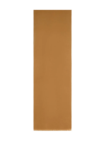  Tom Ford écharpe Frangée à Logo Brodé - Marron 