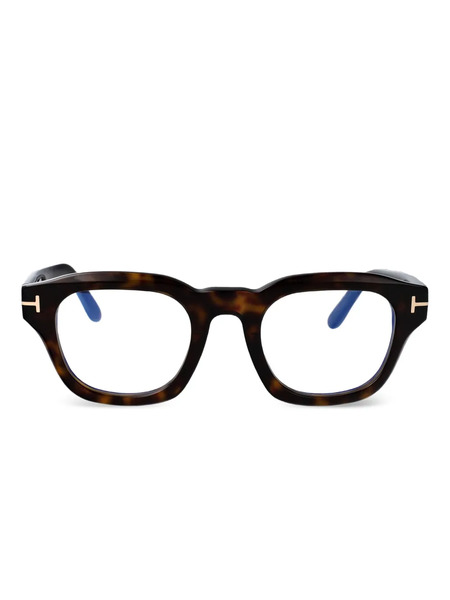  Tom Ford Eyewear Lunettes De Vue à Monture Carrée - Marron 