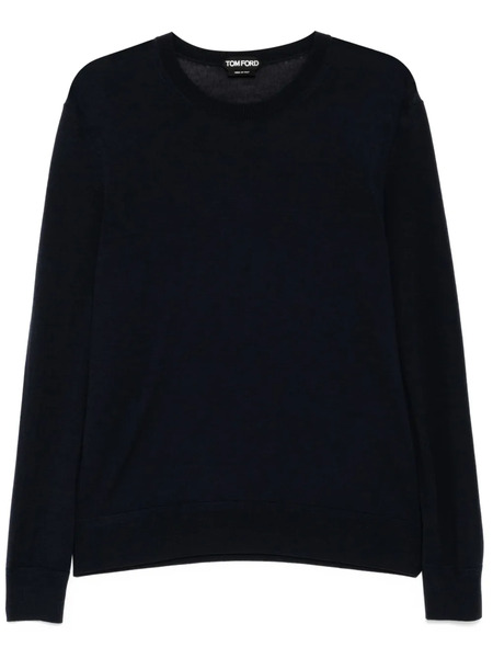  Tom Ford Pull à Col Ras-de-cou - Bleu 