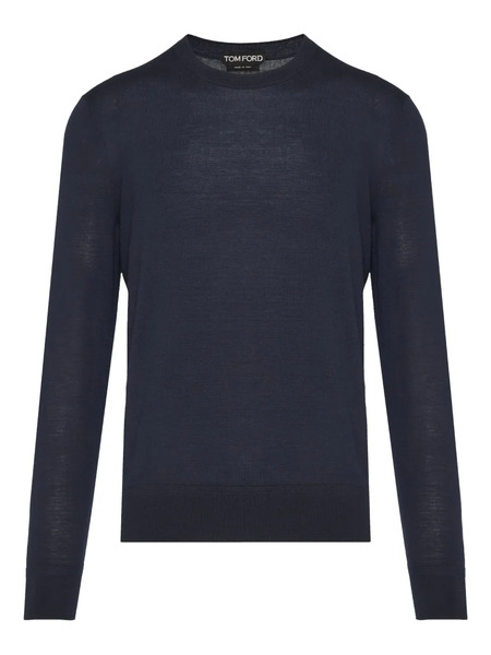  Tom Ford Pull à Col Rond - Bleu 