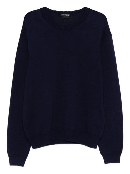  Tom Ford Pull à Col Rond - Bleu 