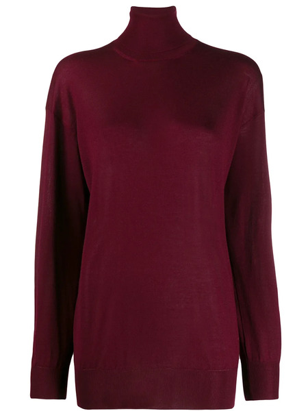  Tom Ford Pull à Col Roulé - Rouge 