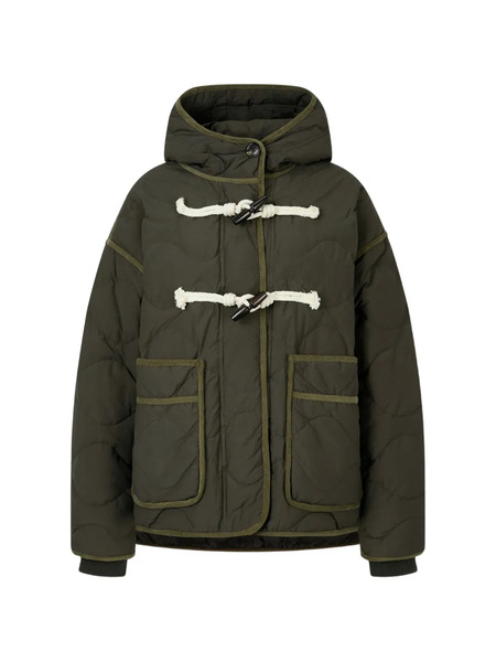  Tomboy Doudoune à Fermeture Duffle-coat - Vert 