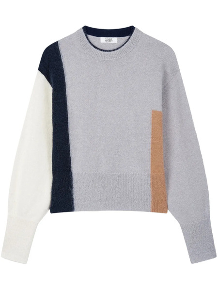  Tomboy Pull à Design Colour Block - Gris 