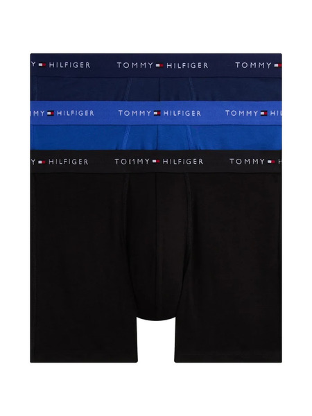  Tommy Hilfiger Lot De Trois Boxers à Bande Logo - Bleu 