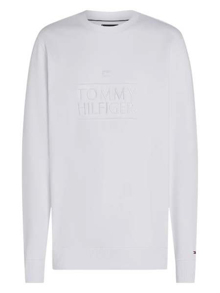 Tommy Hilfiger Sweat à Logo Brodé - Blanc 