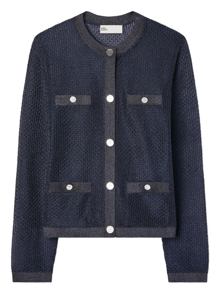  Tory Burch Cardigan Kendra Boutonné - Bleu 
