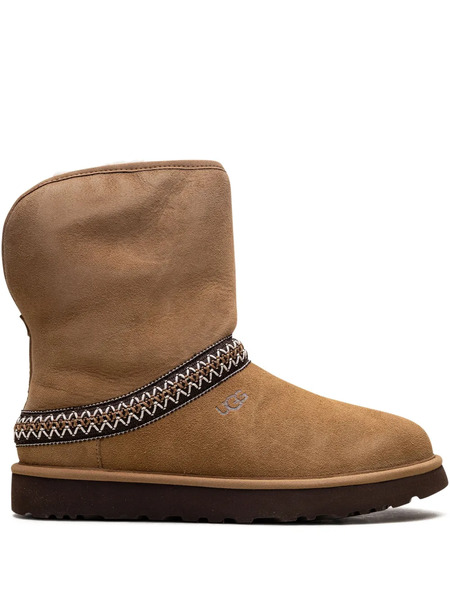 Ugg Bottines Classic Short Crescent 'chestnut' - Marron 