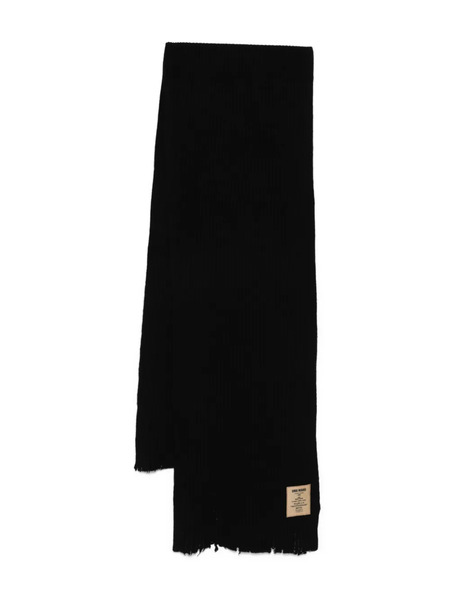  Uma Wang écharpe En Cachemire à Design Côtelé - Noir 