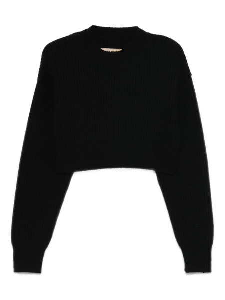  Uma Wang Pull à Col V - Noir 