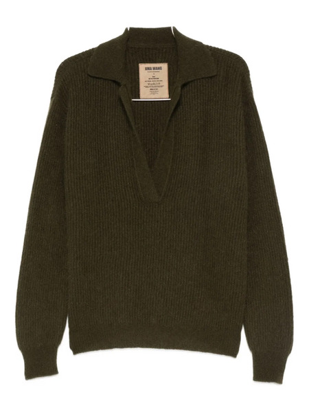  Uma Wang Pull à Col V - Vert 