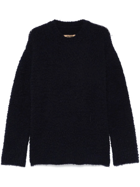 Uma Wang Pull à Effet Brossé - Bleu 