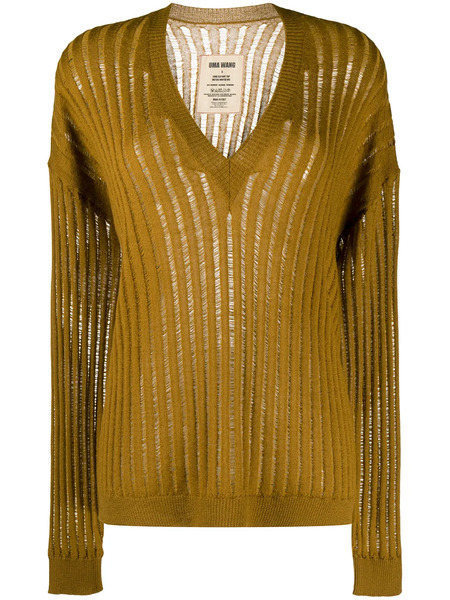  Uma Wang Pull à Effet De Transparence - Marron 