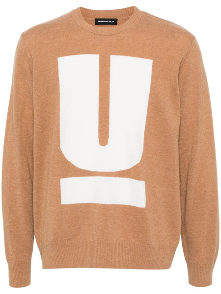  Undercover Pull à Logo Imprimé - Marron 