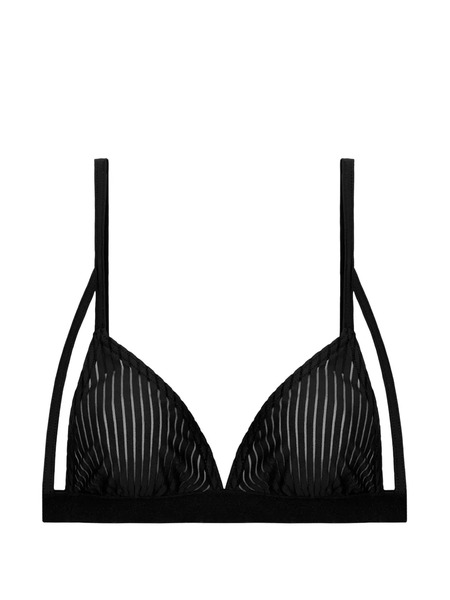  Undress Code Soutien-gorge Be True à Rayures - Noir 