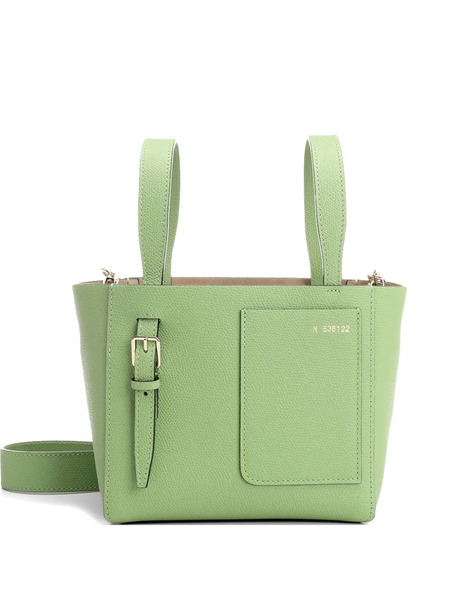  Valextra Mini Leather Bucket Bag - Vert 