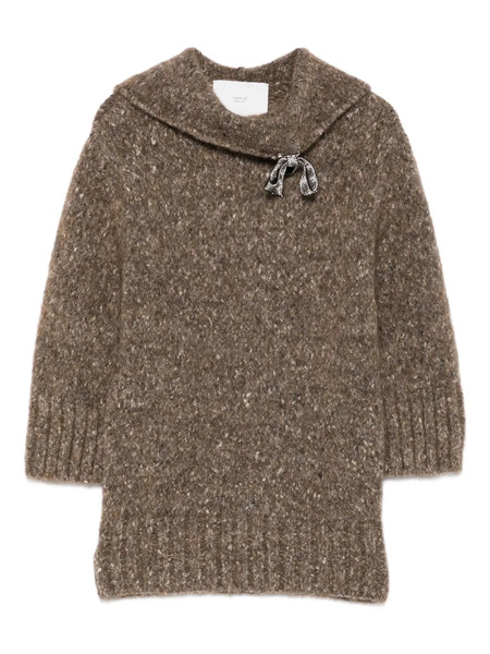  Vanisè Pull à Encolure Ronde - Marron 