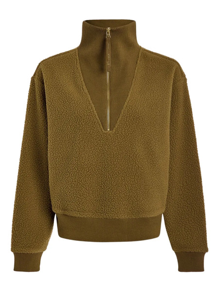  Varley Pull Jaylin à Col Zippé - Vert 