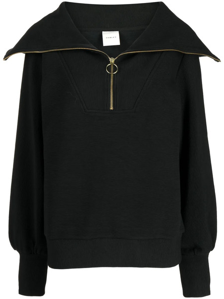  Varley Pull Nervuré à Col Oversize - Noir 