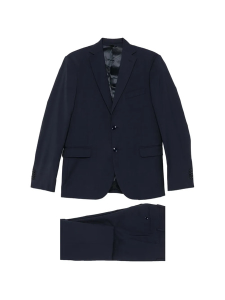  Vela Shop Costume à Veste à Simple Boutonnage - Bleu 