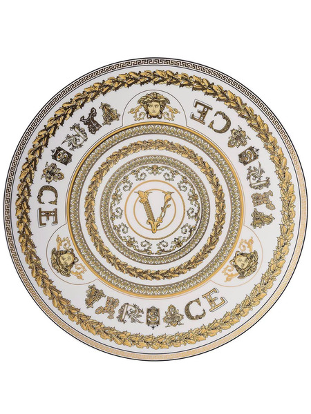  Versace Assiette Virtus Gala 17 Cm - Blanc 