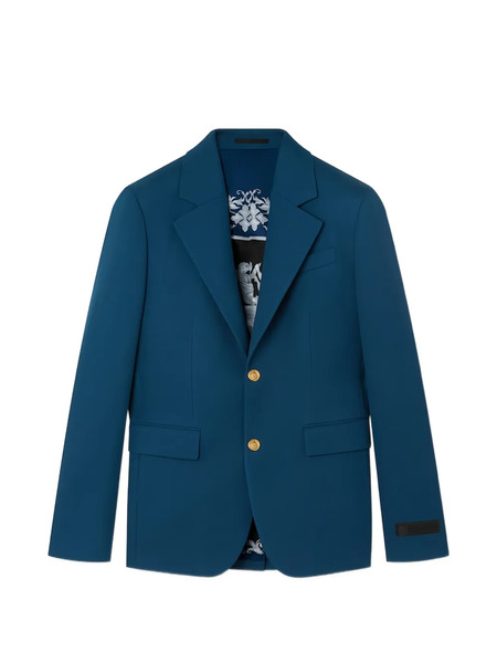  Versace Blazer à Patch Logo - Bleu 
