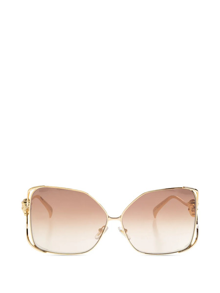  Versace Eyewear Lunettes De Soleil Medusa à Monture Géométrique - Or 