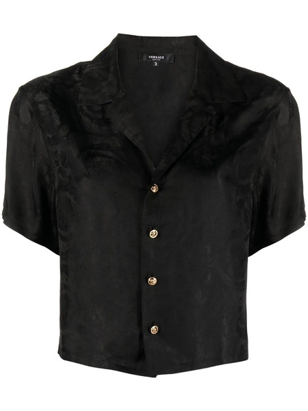  Versace Haut De Pyjama Barocco En Jacquard - Noir 