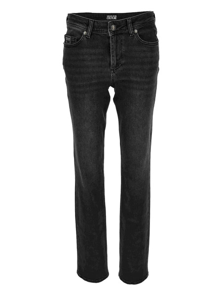  Versace Jeans Couture Jean à Plaque Logo - Noir 