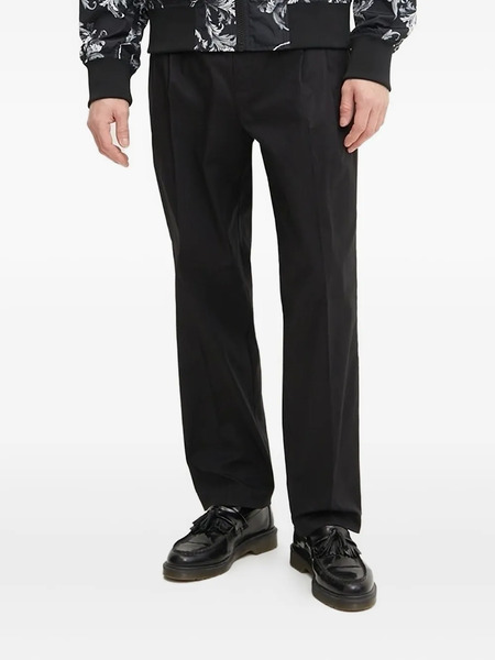  Versace Jeans Couture Pantalon Fuselé à Logo Appliqué - Noir 