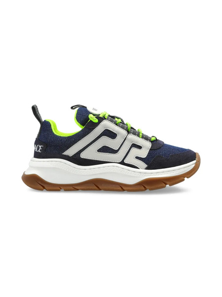  Versace Kids Baskets Pop Runner - Bleu 