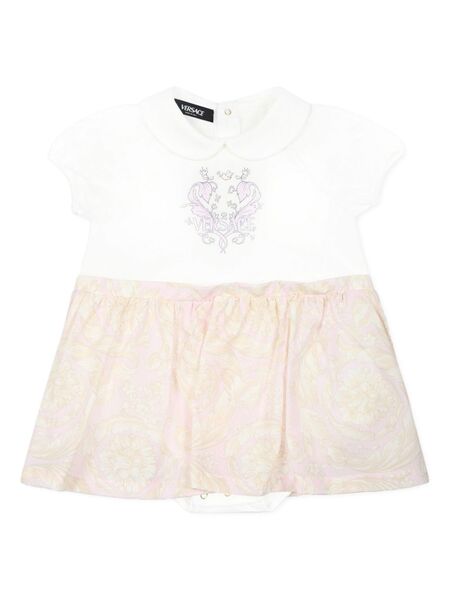  Versace Kids Robe Imprimée - Blanc 