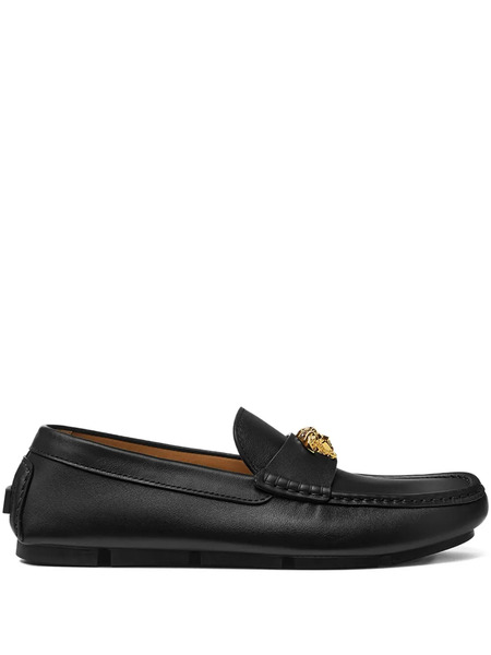  Versace Mocassins La Medusa En Cuir - Noir 