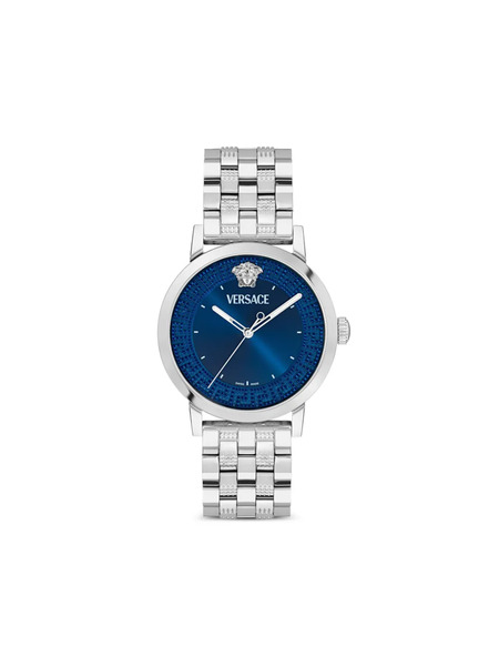 Versace Montre Albireo 40 Mm En Acier Inoxydable - Bleu 