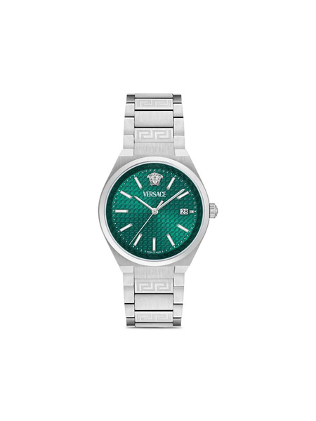  Versace Montre Steel Greek Key 39 Mm - Vert 