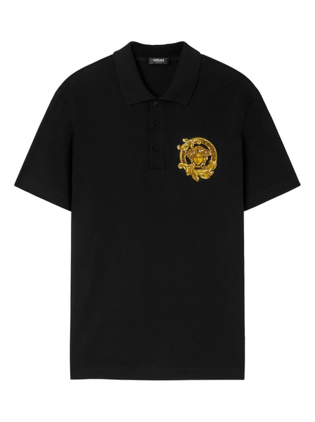  Versace Polo à Appliqué Médusa - Noir 