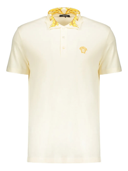  Versace Polo à Détail Medusa - Tons Neutres 
