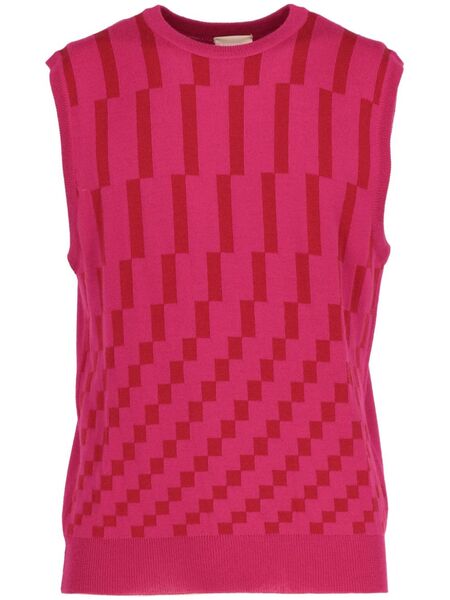  Versace Pre-owned Débardeur à Carreaux (années 2000) - Rose 
