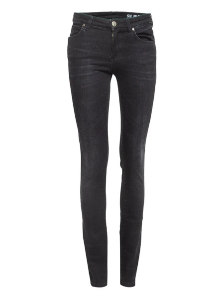  Versace Pre-owned Jean Skinny à Détails De Strass - Noir 