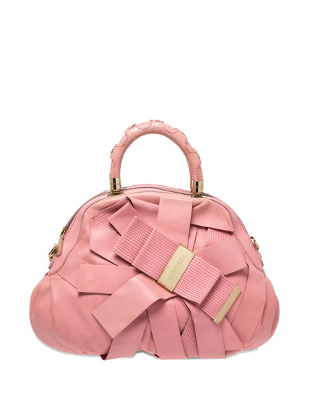  Versace Pre-owned Sac Cabas Venita Bow En Cuir - Rose 