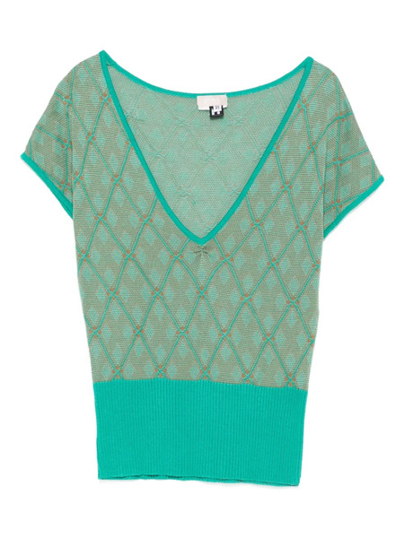  Versace Pre-owned T-shirt à Motif Géométrique (années 2000) - Vert 
