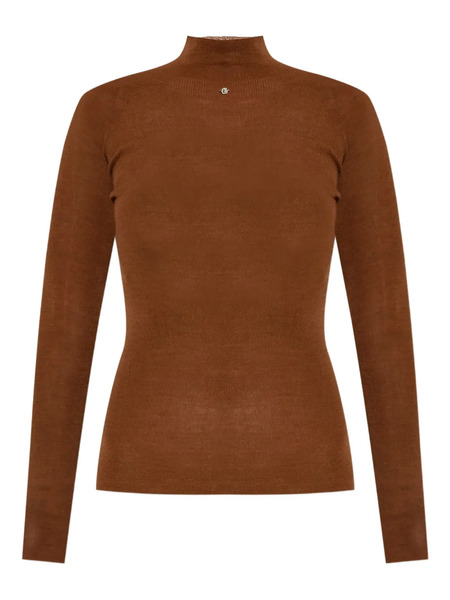  Versace Pull à Col Roulé - Marron 