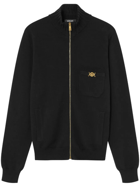  Versace Pull Zippé - Noir 