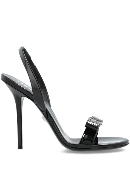  Versace Sandales à Nœud Medusa - Noir 