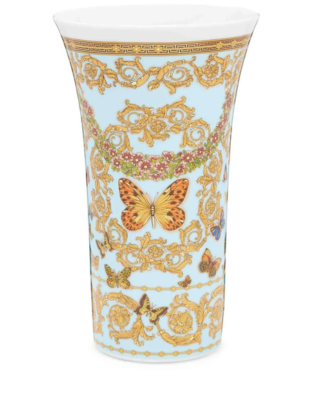  Versace Vase Le Jardin De Versace En Porcelaine (26 Cm) - Bleu 