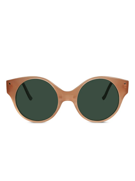  Very French Gangsters Lunettes De Soleil à Monture Ronde - Marron 