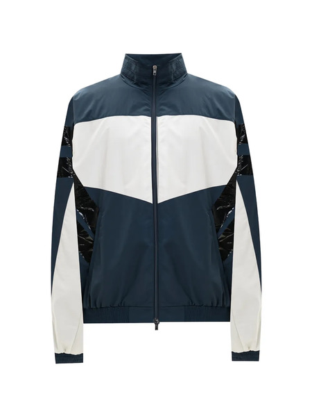  Vetements Tape-detail Colour-block Jacket - Bleu 