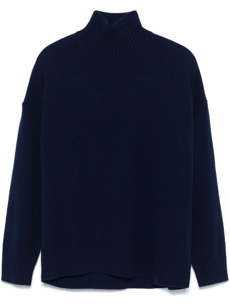  Victoria Beckham Pull à Découpes - Bleu 